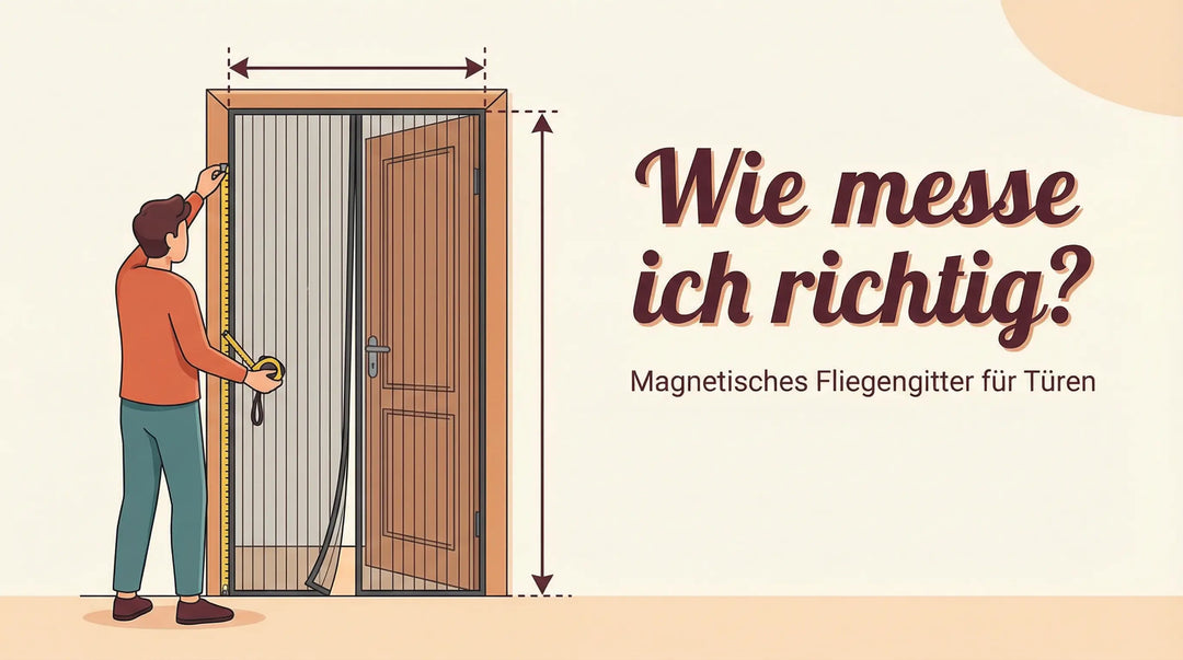 Nie wieder Messfehler: Die ultimative Anleitung für Ihr door easy Magnet-Fliegengitter