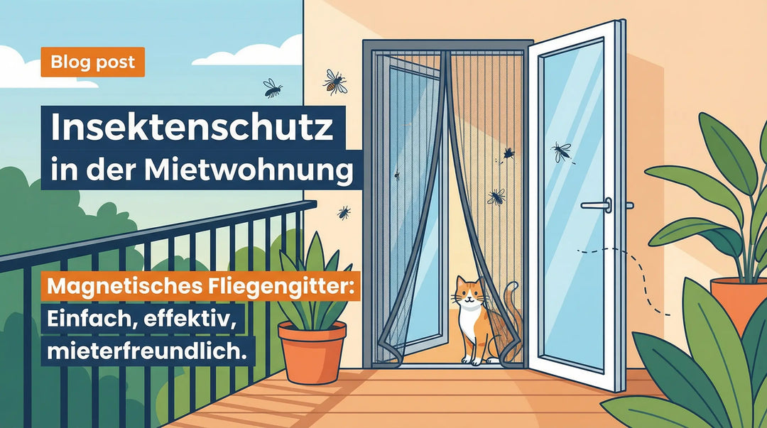 Insektenschutz in der Mietwohnung: Die beste Lösung ohne Bohren