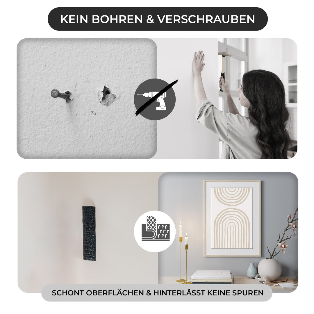 Klettband Set - Hakenband & Flauschband (je 9m)