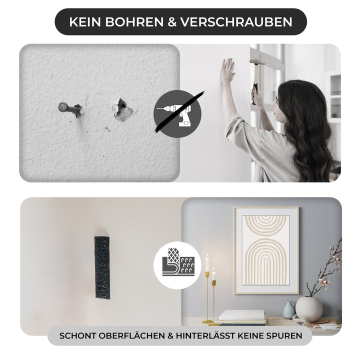 Klettband Set - Hakenband & Flauschband (je 9m)