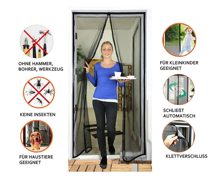 Magnetisches Fliegengitter für Türen